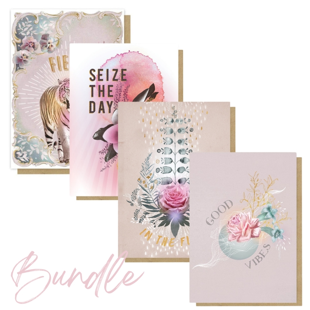 BUNDLE - PAPAYA ART - Set of 4 Cards